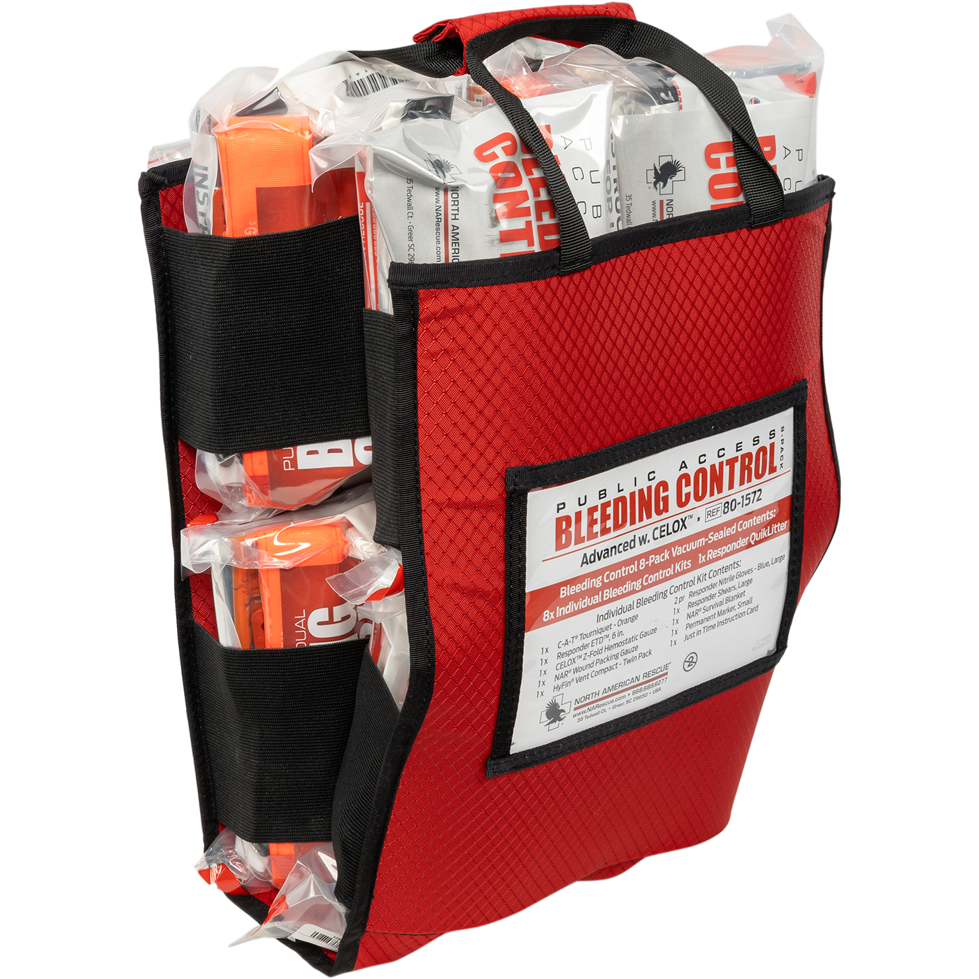 Public Access Bleeding Control 8-Pack - Vacuum Sealed