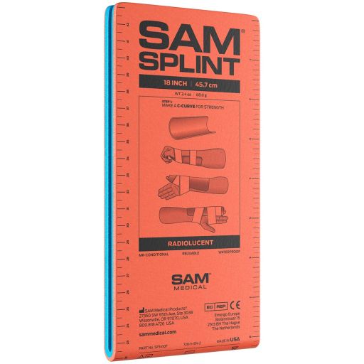 18" Junior Sam Splint Flatfold, Reusable, 1 Each