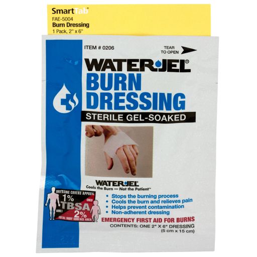 2" X 6" Water-Jel Burn Dressing, 1 Each - SmartTab EzRefill