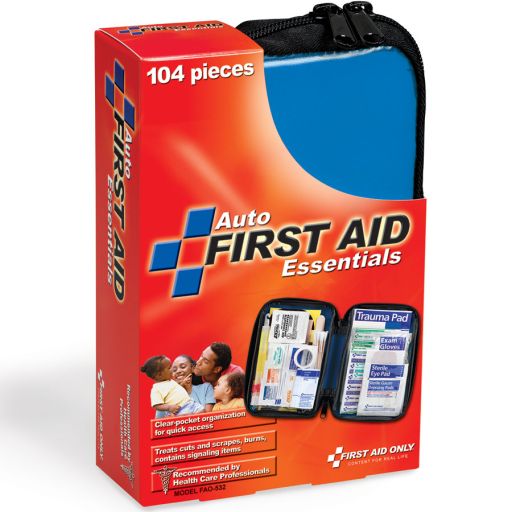 104 Piece Large, Auto Soft Sided First Aid Kit