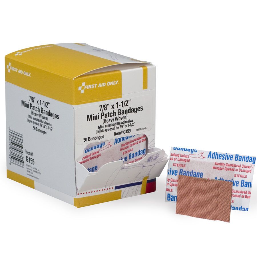 Patch Bandage, Heavy Woven Mini - 50 Per Box