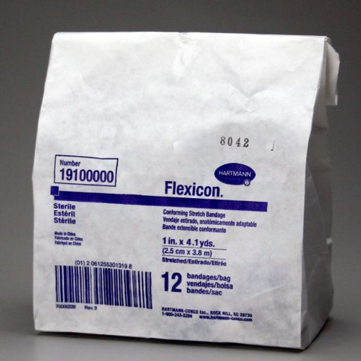 Conforming Gauze Roll Bandage, Sterile 1" - 12 Per Bag