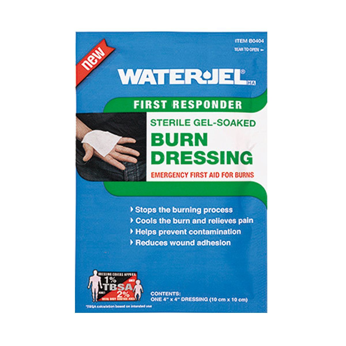 Water Jel Burn Dressing, 4"x4"