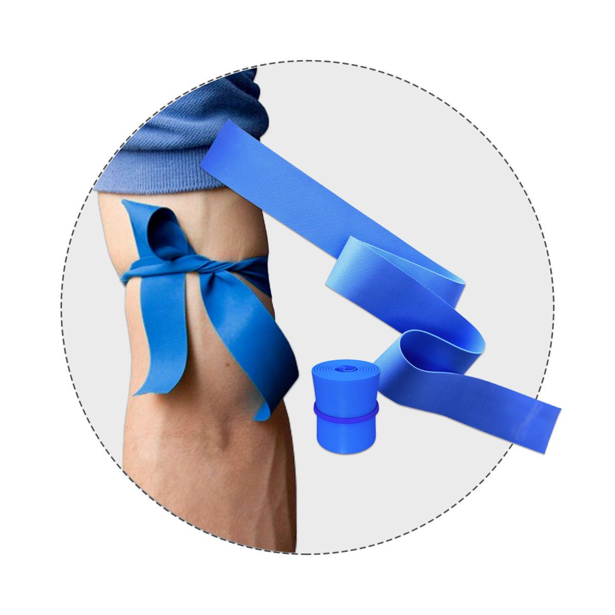 1"x 18" Tourniquet, Latex Free, 1 ea.