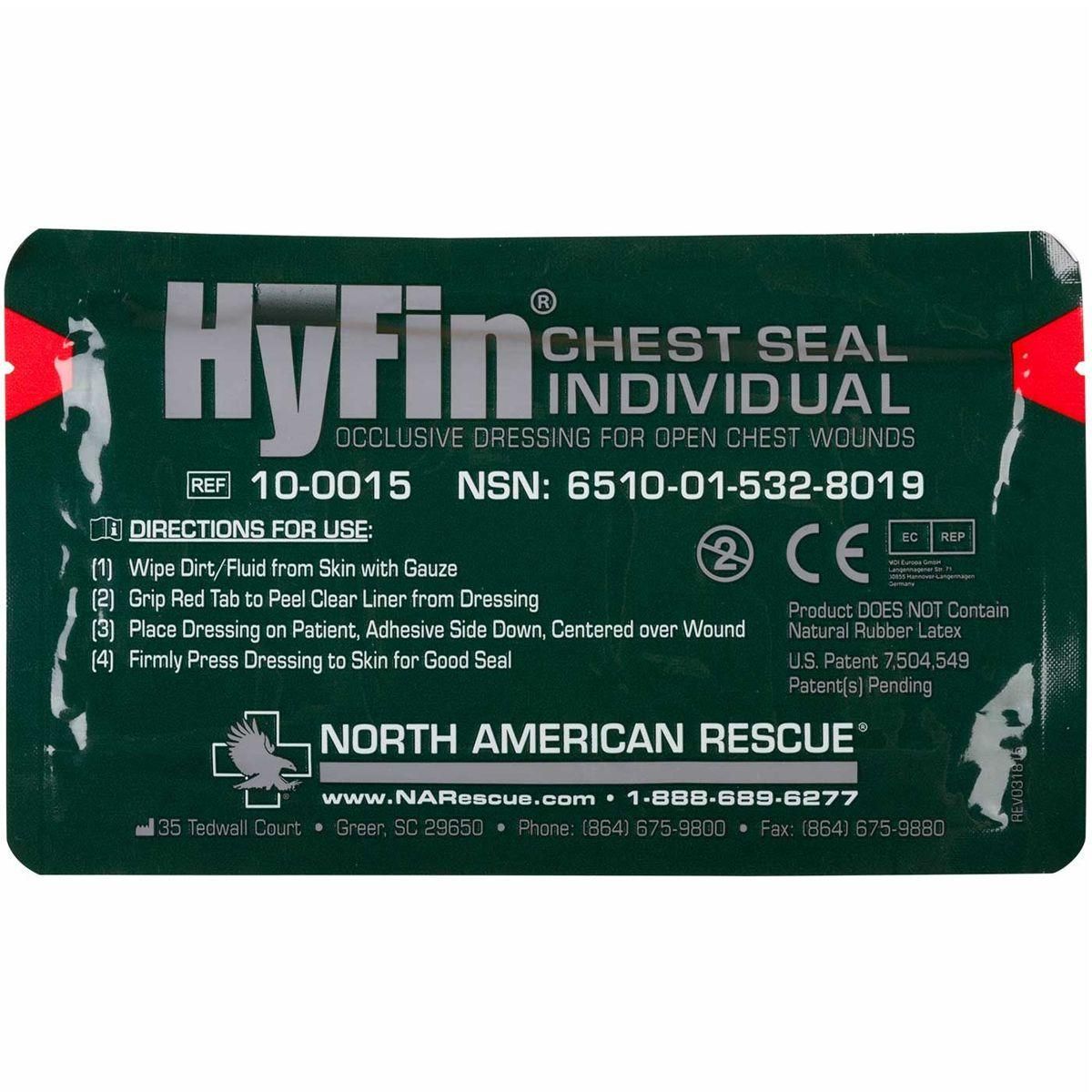 HyFin Chest Seal, 6" x 6"