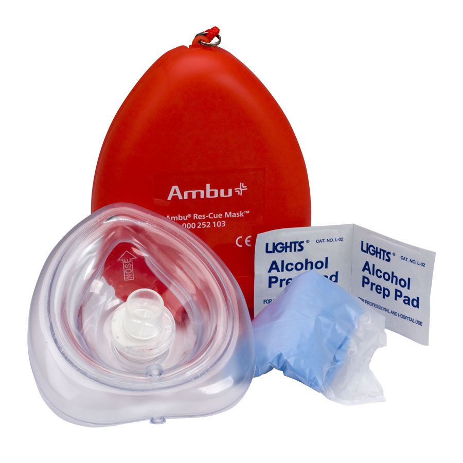 Ambu Res-Cue CPR Mask Kit, Plastic Case