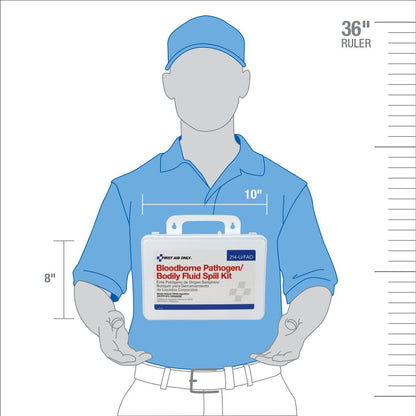 Bloodborne Pathogen and Bodily Fluid Spill Kit - 24 Pieces - Plastic