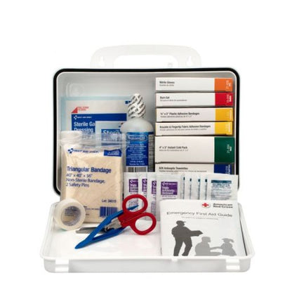 Vehicle First Aid Kit - 94 Pieces - Plastic Case with Gasket