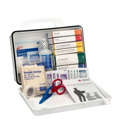 Vehicle First Aid Kit - 94 Pieces - Plastic Case with Gasket