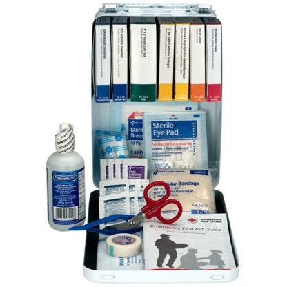 Vehicle First Aid Kit - 85 Pieces - Metal Case with Gasket