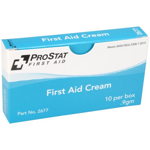 First Aid Burn Cream, 0.9gm, 10 packets per box