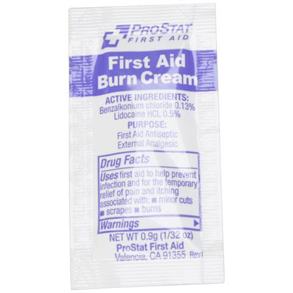 First Aid Burn Cream, 0.9gm, 10 packets per box