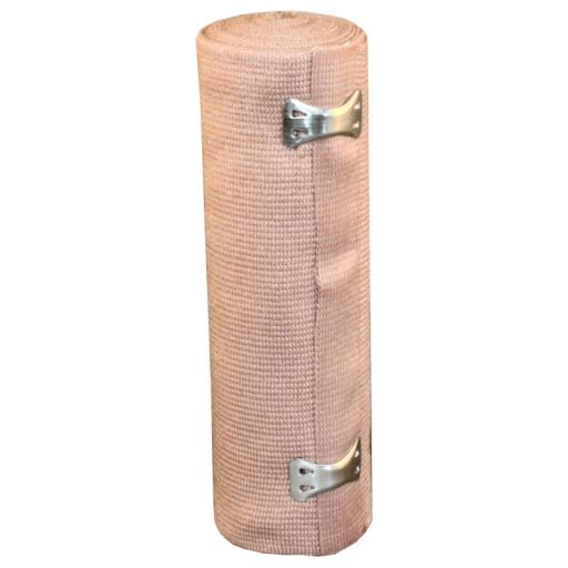 6" x 4.5yds Elastic Bandage Wrap w/ 2 Fasteners, 1 Each