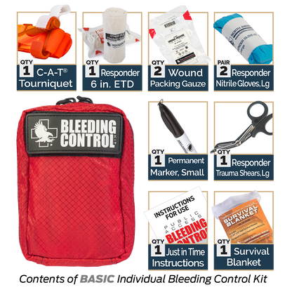 Public Access Individual Bleeding Control Kit - Nylon