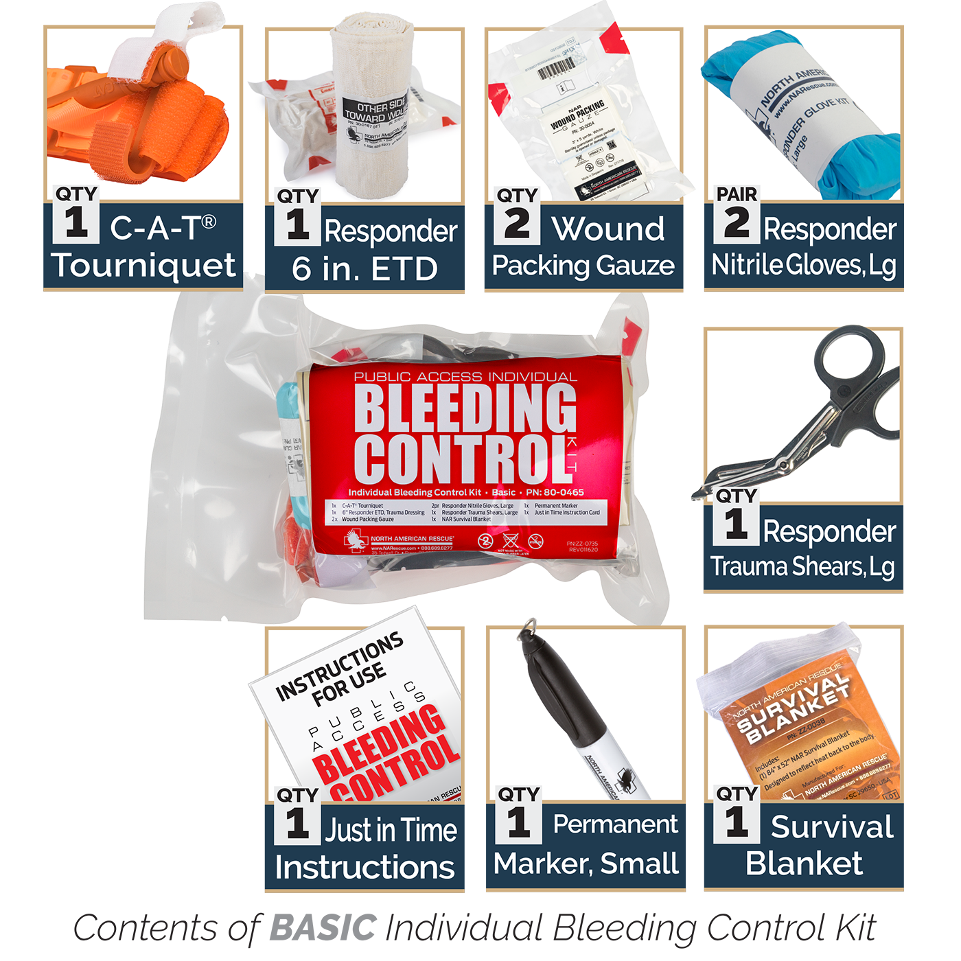 Public Access Bleeding Control Stations - 8-Pack