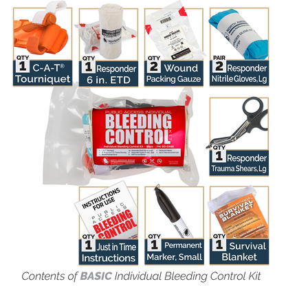 Public Access Bleeding Control Stations - 8-Pack