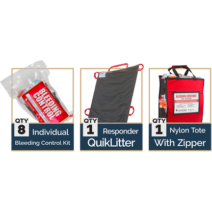 Public Access Bleeding Control 8-Pack - Vacuum Sealed