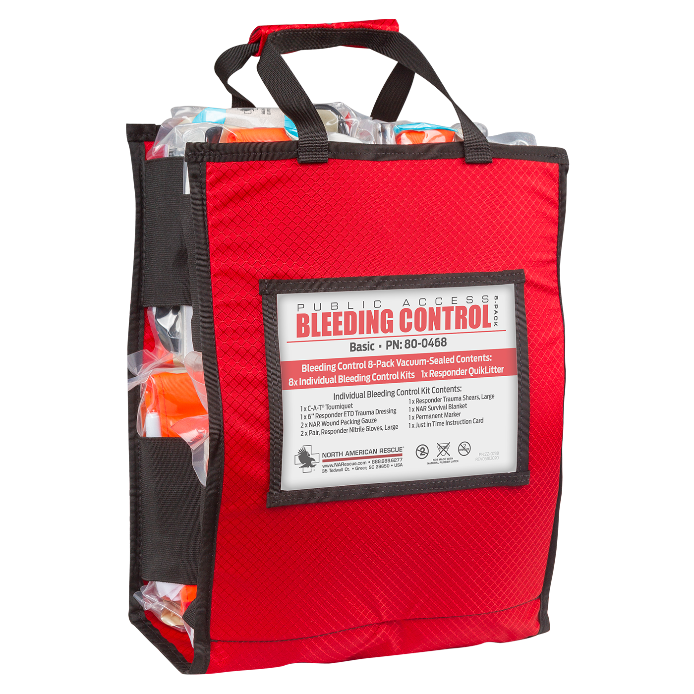 Public Access Bleeding Control 8-Pack - Vacuum Sealed