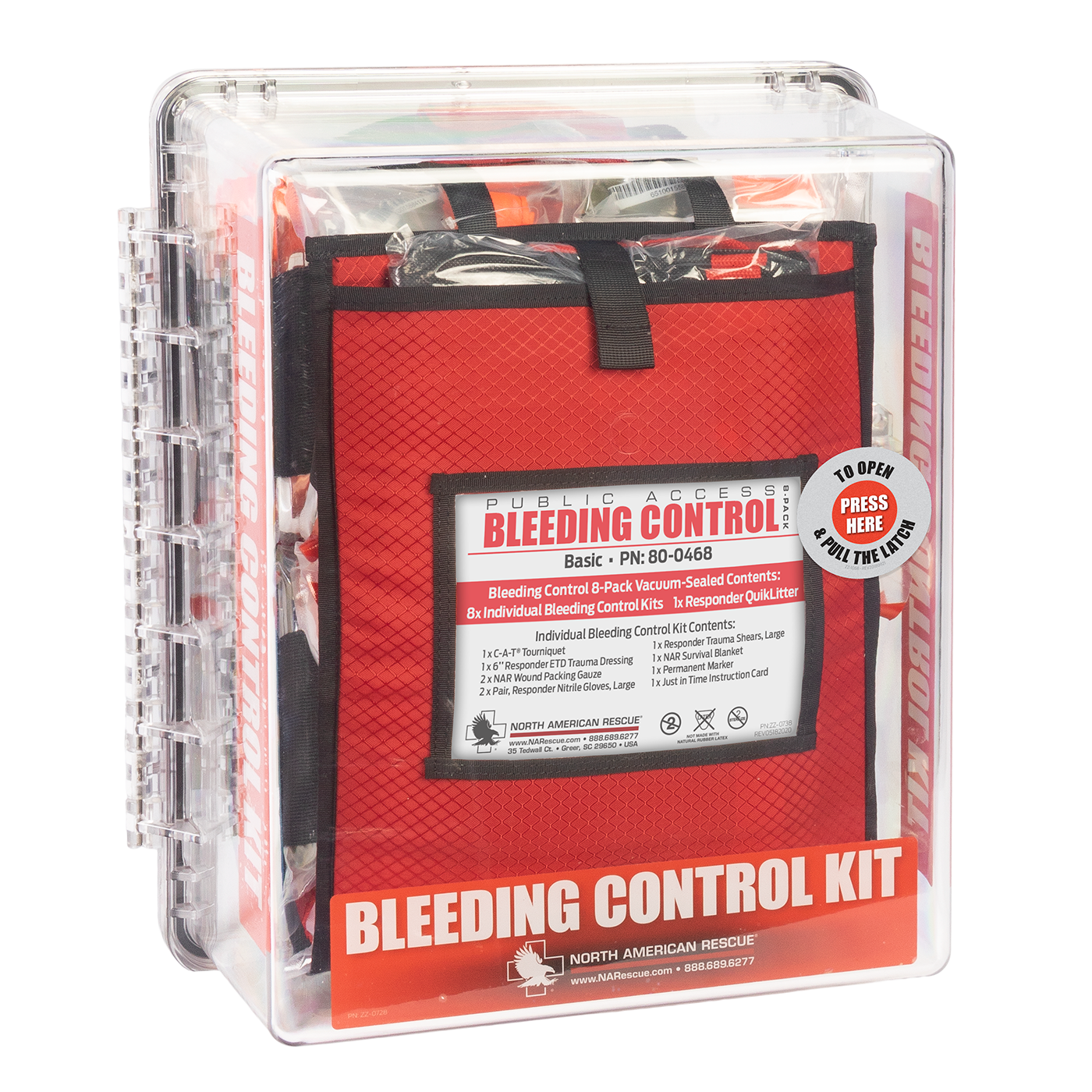 Public Access Bleeding Control Stations - 8-Pack