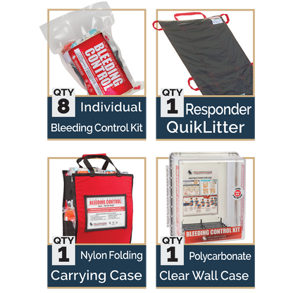 Public Access Bleeding Control Stations - 8-Pack
