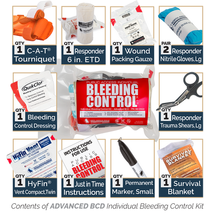 Public Access Bleeding Control 8-Pack - Vacuum Sealed