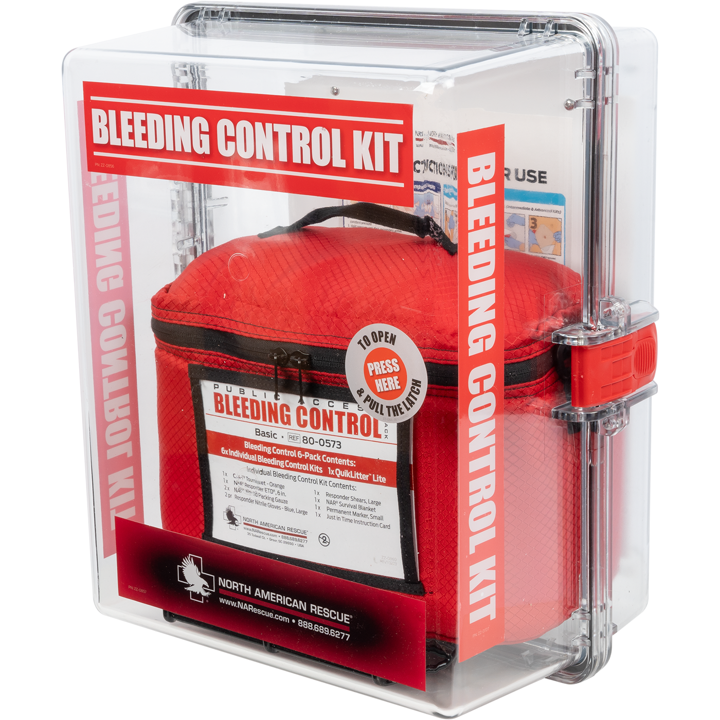 Public Access Bleeding Control Stations - 6-Pack Vacuum Sealed