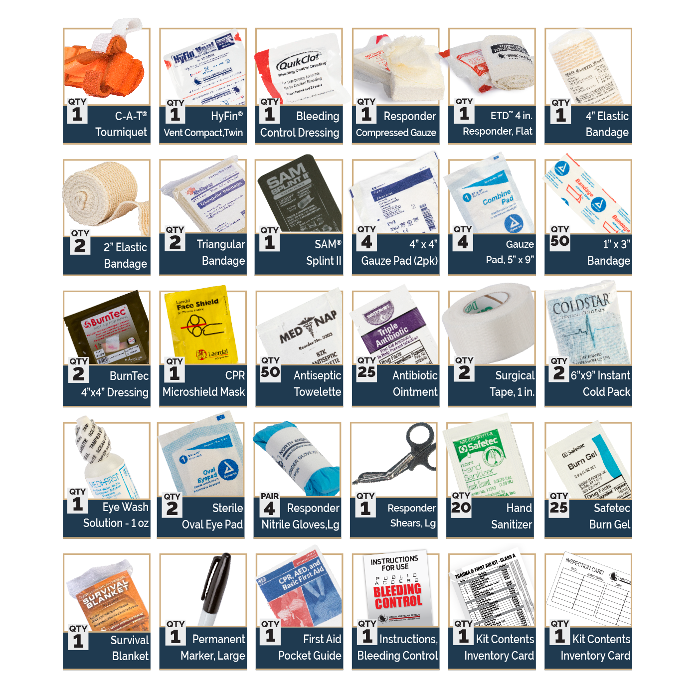 Trauma and First Aid Kits (TFAK) Hard Case - Class B