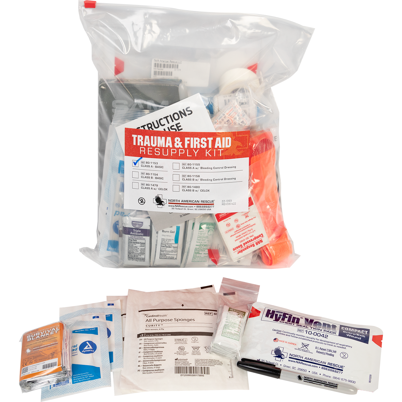 Trauma and First Aid Resupply Kit - Class A