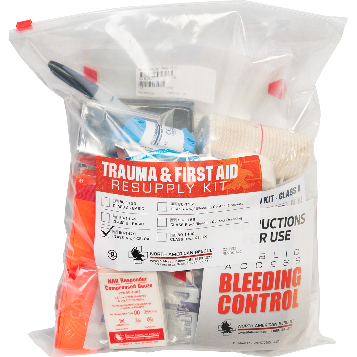 Trauma and First Aid Resupply Kit - Class A