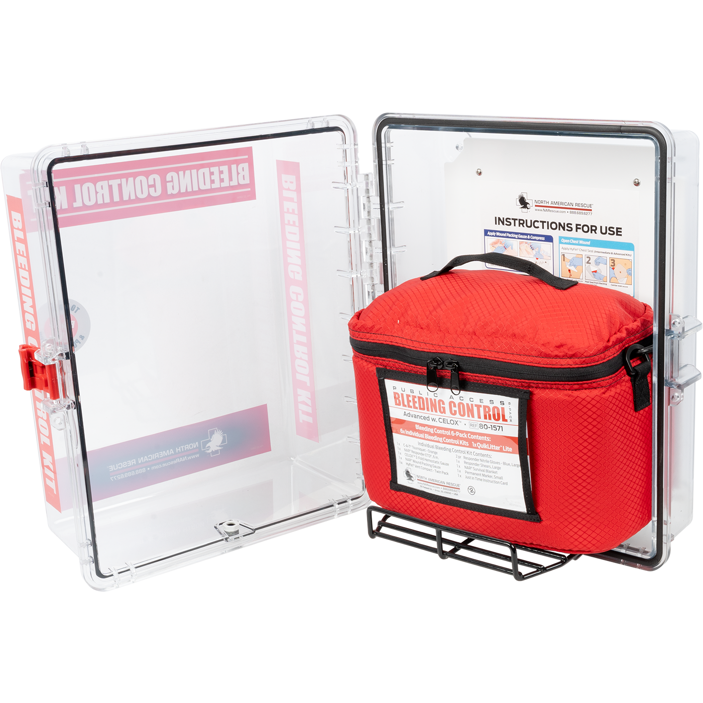 Public Access Bleeding Control Stations - 6-Pack Vacuum Sealed