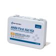16 Unit First Aid Kit, ANSI A,  Metal Case