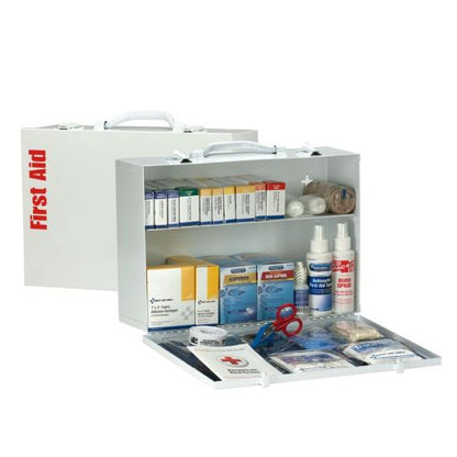 2 Shelf First Aid ANSI A+ Metal Cabinet, with Meds