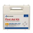 25 Person First Aid Kit, ANSI A+, Plastic Case with Dividers