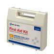 25 Person First Aid Kit, ANSI A+, Plastic Case with Dividers