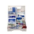 25 Person First Aid Kit, ANSI A+, Plastic Case with Dividers