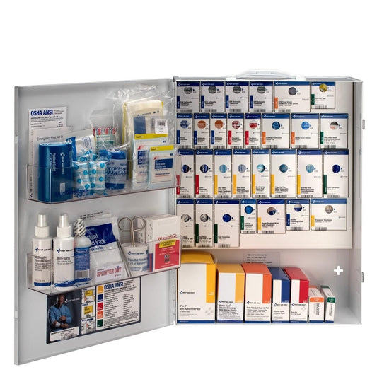 XL Metal Smart Compliance Food Service First Aid Cabinet without Meds