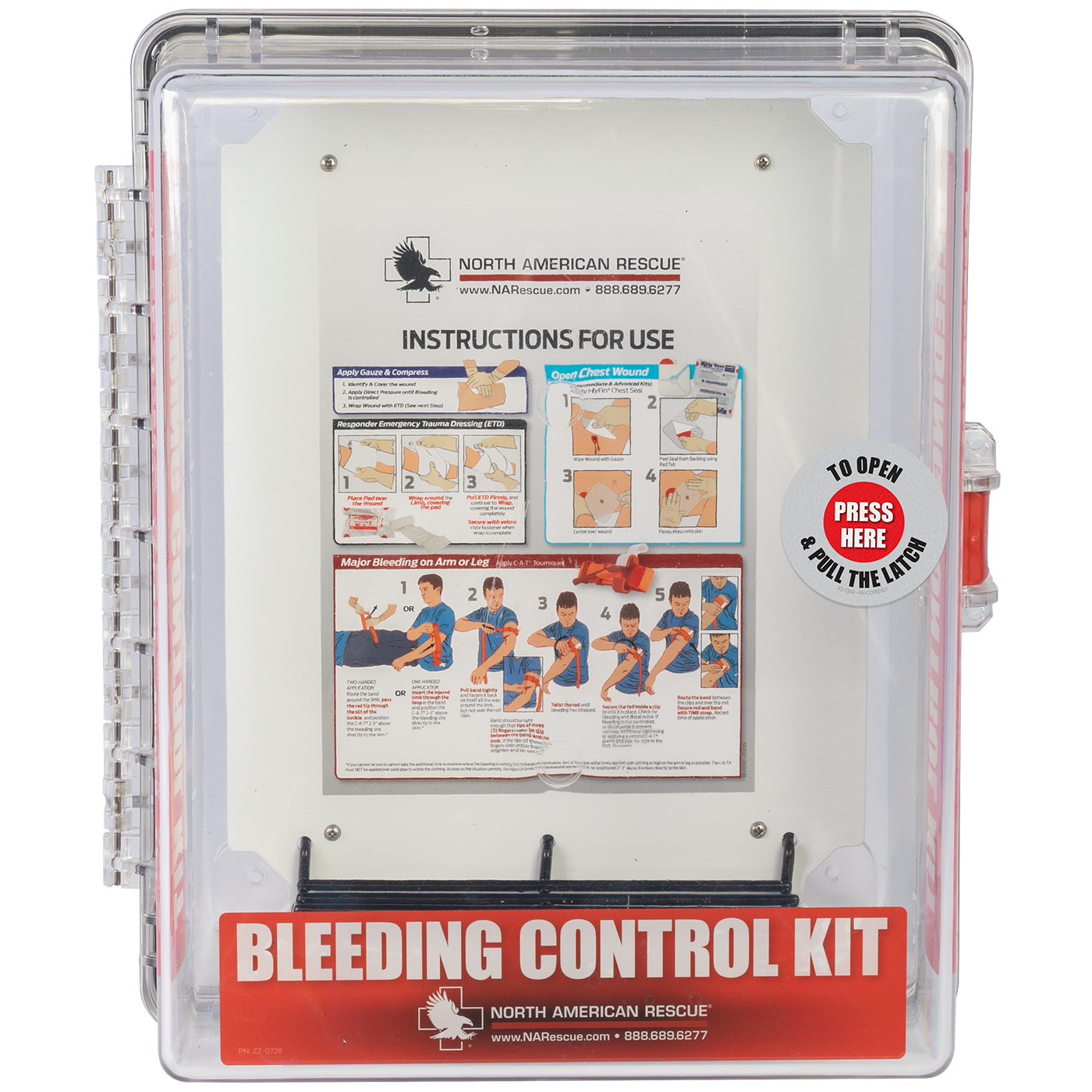 Public Access Bleeding Control Clear Wall Case