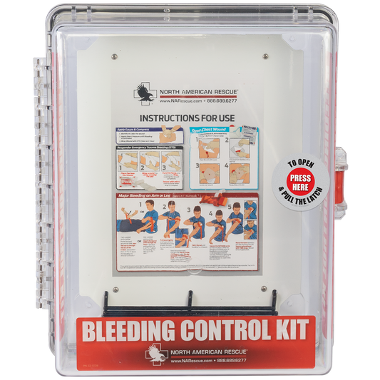 Public Access Bleeding Control Clear Wall Case