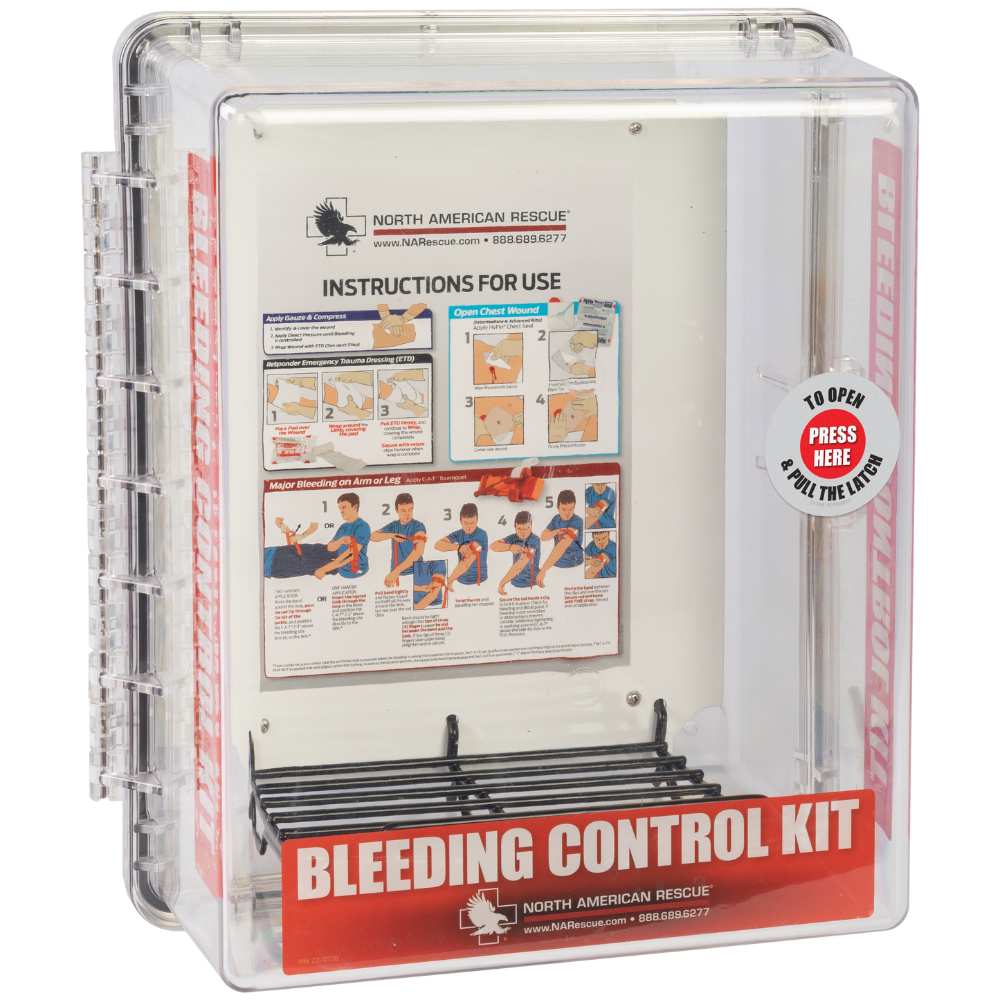 Public Access Bleeding Control Clear Wall Case