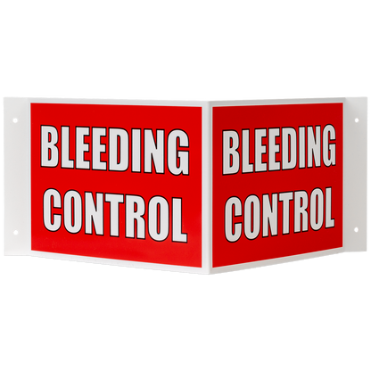 3-Way Bleeding Control Sign