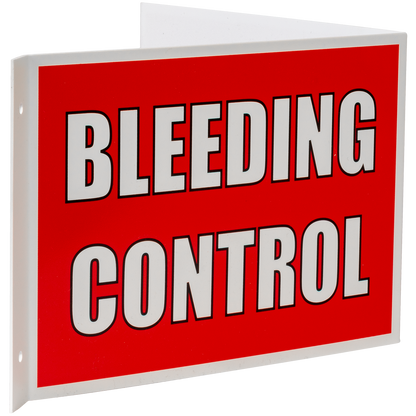3-Way Bleeding Control Sign