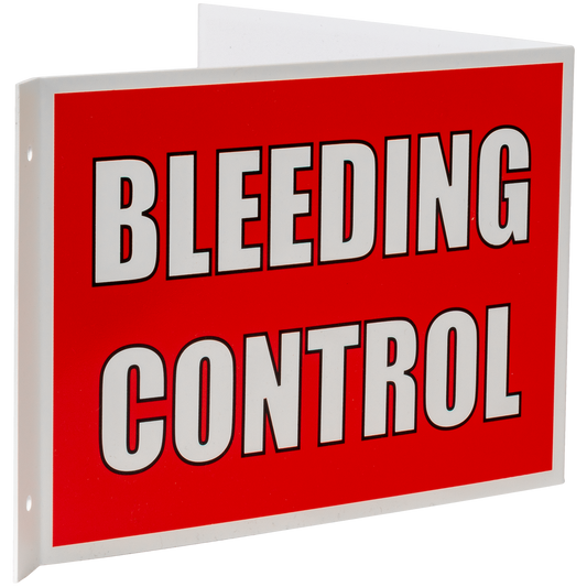 3-Way Bleeding Control Sign