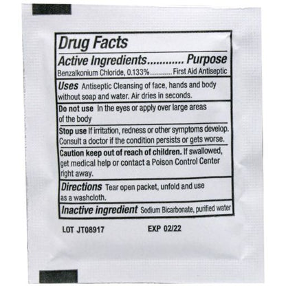 Antiseptic Cleansing Wipe, Sting Free - 10 per box