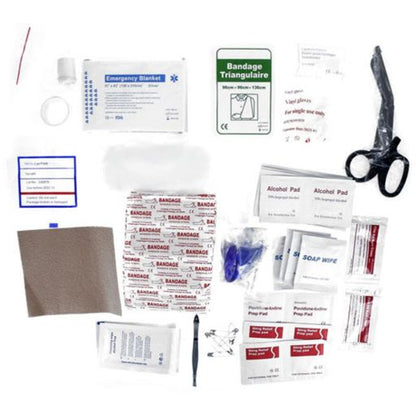 All Purpose First Aid Kit, Waterproof Dry Sack, Red, 100 Pieces