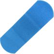 1" x 3" Visible Blue Metal Detectable Bandages, 25 each - SmartTab EzRefill