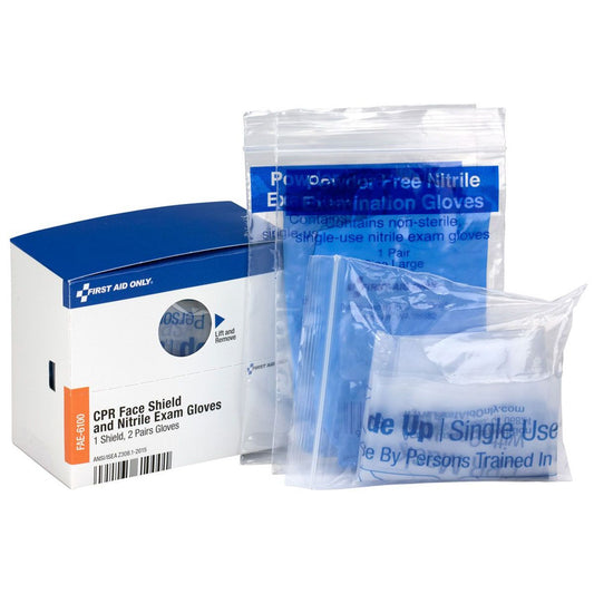 CPR Rescue Breather with 2 Pair Gloves Per Box