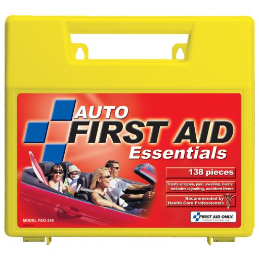 Auto First Aid Kit, 138 Pieces - Large
