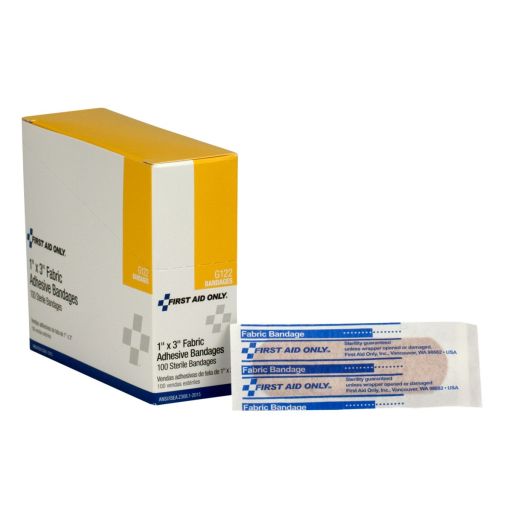 Adhesive Bandage, Fabric 1 x 3" - 100 Per Box