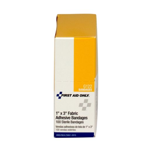 Adhesive Bandage, Fabric 1 x 3" - 100 Per Box
