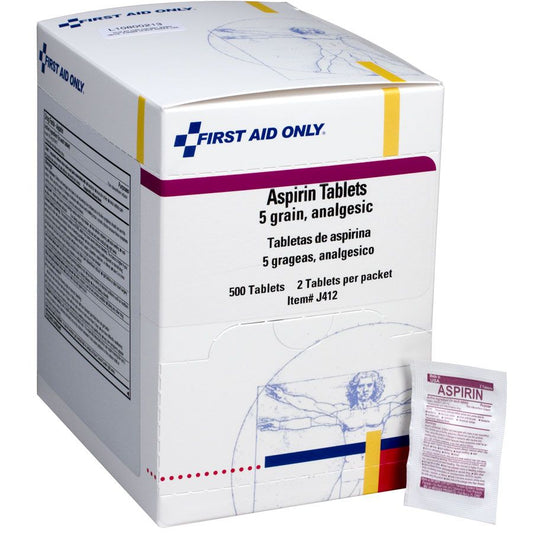 Aspirin Tablets - 5 Grain - 500 Per Box